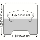 Self Adhesive Medium Duty Slot Hang Tab 14oz (1000 pcs)