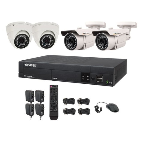 Vitek® Complete 4CH 960H DVR 960H CCTV Digital Surveillance Security Camera System