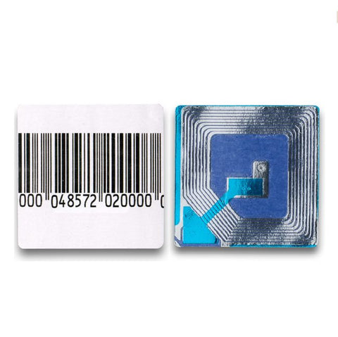 2000 RF 8.2Mhz Paper Security Labels 1.5 inch (4x4) Barcode