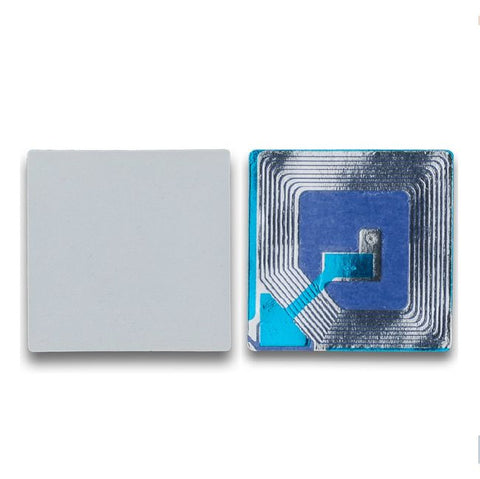 2000 RF 8.2Mhz Paper Security Labels 1.5 inch (4x4) Plain White