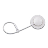 Security Lanyard Double Loop with Plastic Cover White